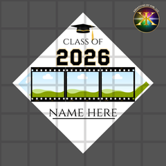 Senior/Graduation Cap Topper Canva Template