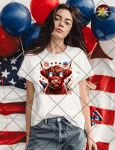 Digital Download American Highland Cow Design (NOT A PHYSICAL ITEM)