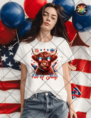 Digital Download American Highland Cow Design (NOT A PHYSICAL ITEM)