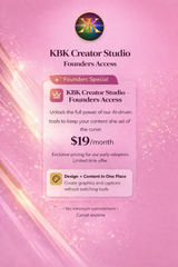 KBK Creator Studio – Founders Access