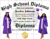 Senior/Graduate Diploma Keepsake Canva Template