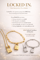 KBK "Locked In" Padlock Necklace & Bracelet