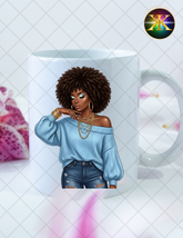 Melanin Queen Volume 1 PNG Bundle | Afro Beauty Clipart for T-Shirts, Tumblers & Branding (NOT A PHYSICAL ITEM)