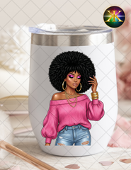 Melanin Queen Volume 1 PNG Bundle | Afro Beauty Clipart for T-Shirts, Tumblers & Branding (NOT A PHYSICAL ITEM)