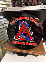 Personalized Round Door Hanger – Custom Name & Photo Design