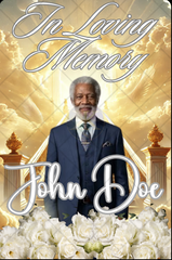 Photo Glass Memorial Canva Template
