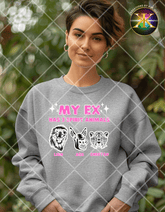 Digital Download My Ex Has 3 Spirit Animals PNG Design (NOT A PHYSICAL ITEM)