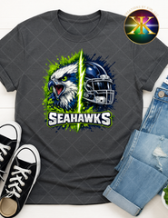 Digital Download Seahawks Helmet PNG Design (NOT A PHYSICAL ITEM)