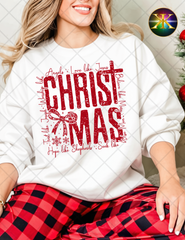 Christmas Wording Sublimation Shirt Transfer