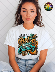 Just A Country Girl Sublimation Shirt Transfer