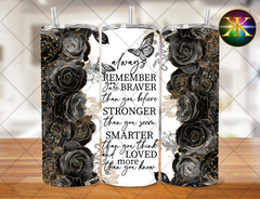 You Are Braver Than You Believe Sublimation Transfer Wrap