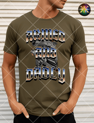 Digital Download Armed and Dadly PNG Design (NOT A PHYSICAL ITEM)