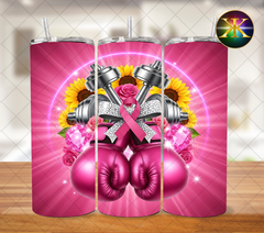 Breast Cancer Awareness Boxing Glove Sublimation Transfer Wrap