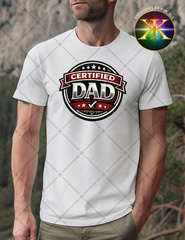 Certified Dad Sublimation Shirt Transfer