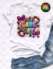 Game Day Baseball Coquette Sublimation Shirt Transfer
