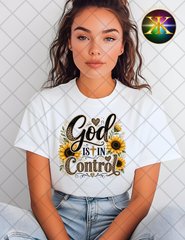 God Is In Control Sublimation Shirt Transfer