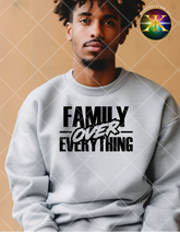 Screen Print Family Over Everything Design