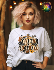 Faith And Football Sublimation Shirt Transfer