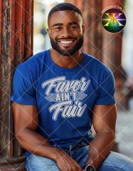 Screen Print Favor Aint Fair Transfer (Metallic Silver)