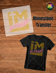 Rhinestone Im Blessed Transfer