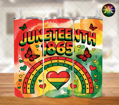 Juneteenth Rainbow Sublimation Transfer Wrap