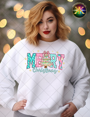 Pretty & Pink Christmas Sublimation Shirt Transfer