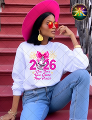 New Year, New Grace, New Praise Sublimation Shirt Transfer