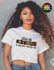 She Is Unbothered Sublimation Shirt Transfer