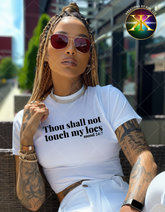 Screen Print Thou Shall Not Touch My Locs Transfer