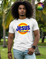 Jesus Gets The Tough Sins Out Sublimation Shirt Transfer