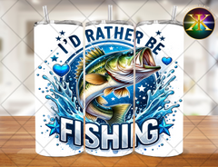 Rather Be Fishing Sublimation Transfer Wrap