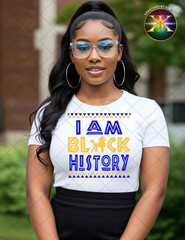 I Am Black History Sublimation Shirt Transfer