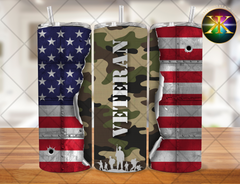 Veteran Sublimation Transfer Wrap