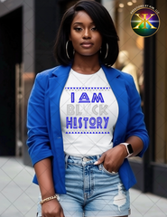 I Am Black History Sublimation Shirt Transfer