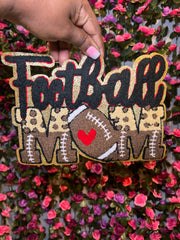 Football Mom Chenille Patch