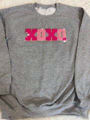 XOXO Pink & Red Chenille Patch
