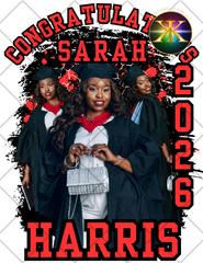 Senior/Graduate Shirt Design Canva Template