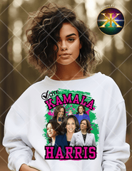 Digital Download Pink and Green Vote Kamala Harris PNG Design (NOT A PHYSICAL ITEM)
