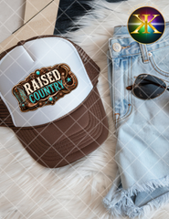 Raised Country Sublimation Hat Transfer