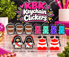 KBK 3D Printed Keychain Clickers | Fidget Toys & Sensory Accessories