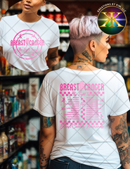 Breast Cancer Fight Tour (2 Full Transfers & Pocket) Sublimation Shirt Transfer