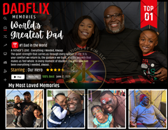 DadFlix Canva Template Bundle | Editable Father’s Day Photo Collage Template