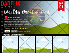 DadFlix Canva Template Bundle | Editable Father’s Day Photo Collage Template