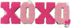 XOXO Pink & Red Chenille Patch