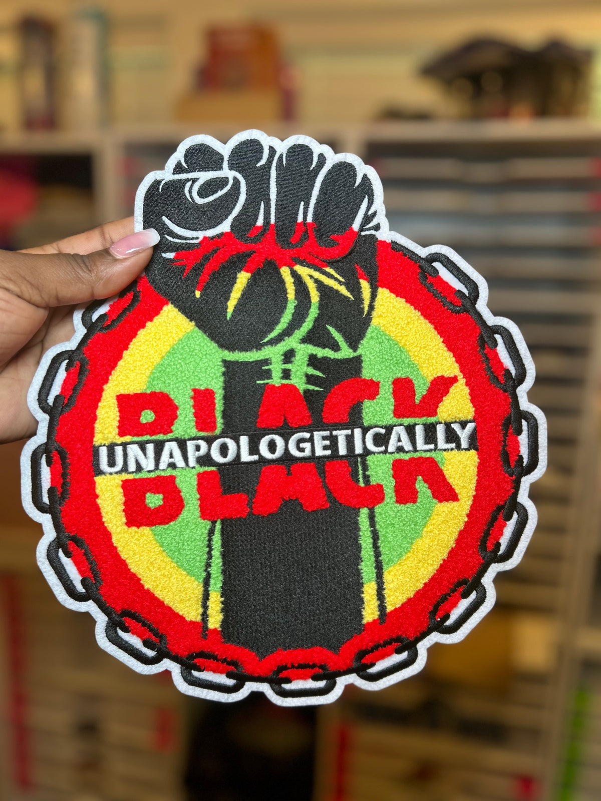 Unapologetically Black Chenille Patch