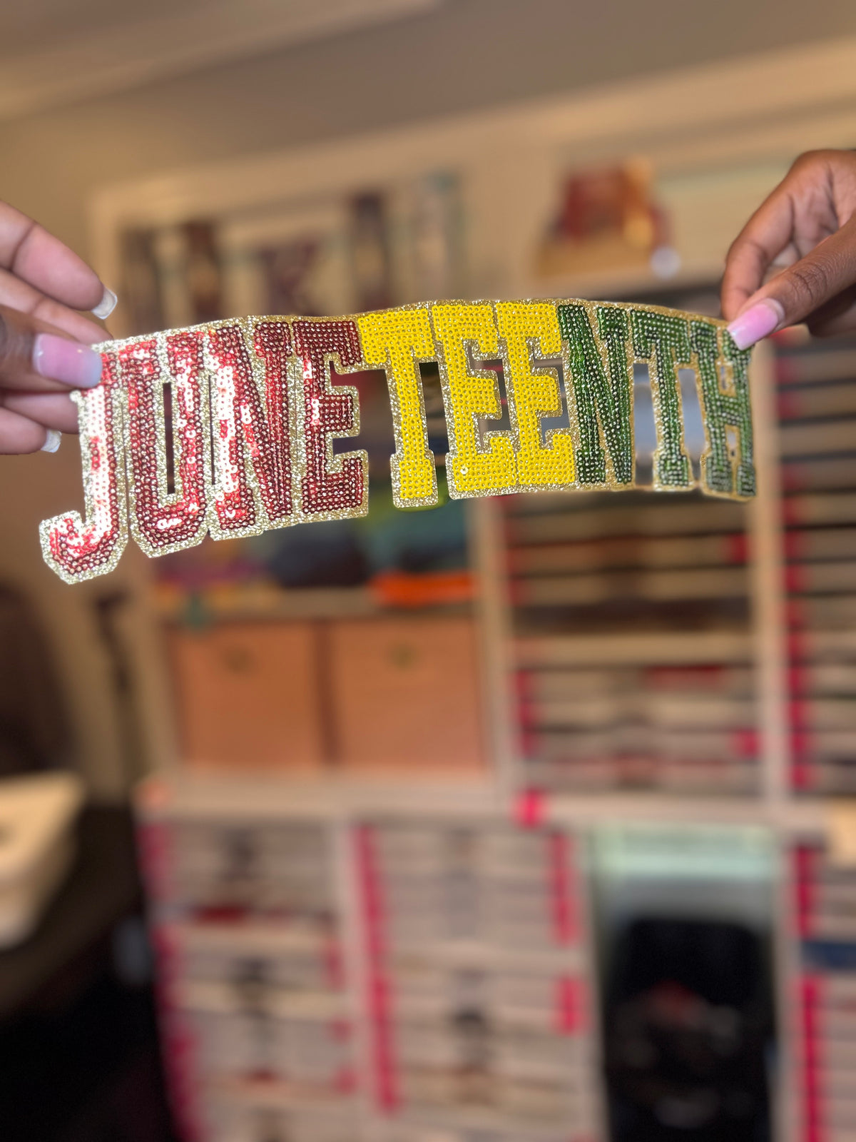 Juneteenth Sequin Patch
