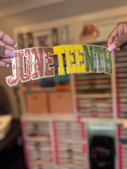 Juneteenth Sequin Patch