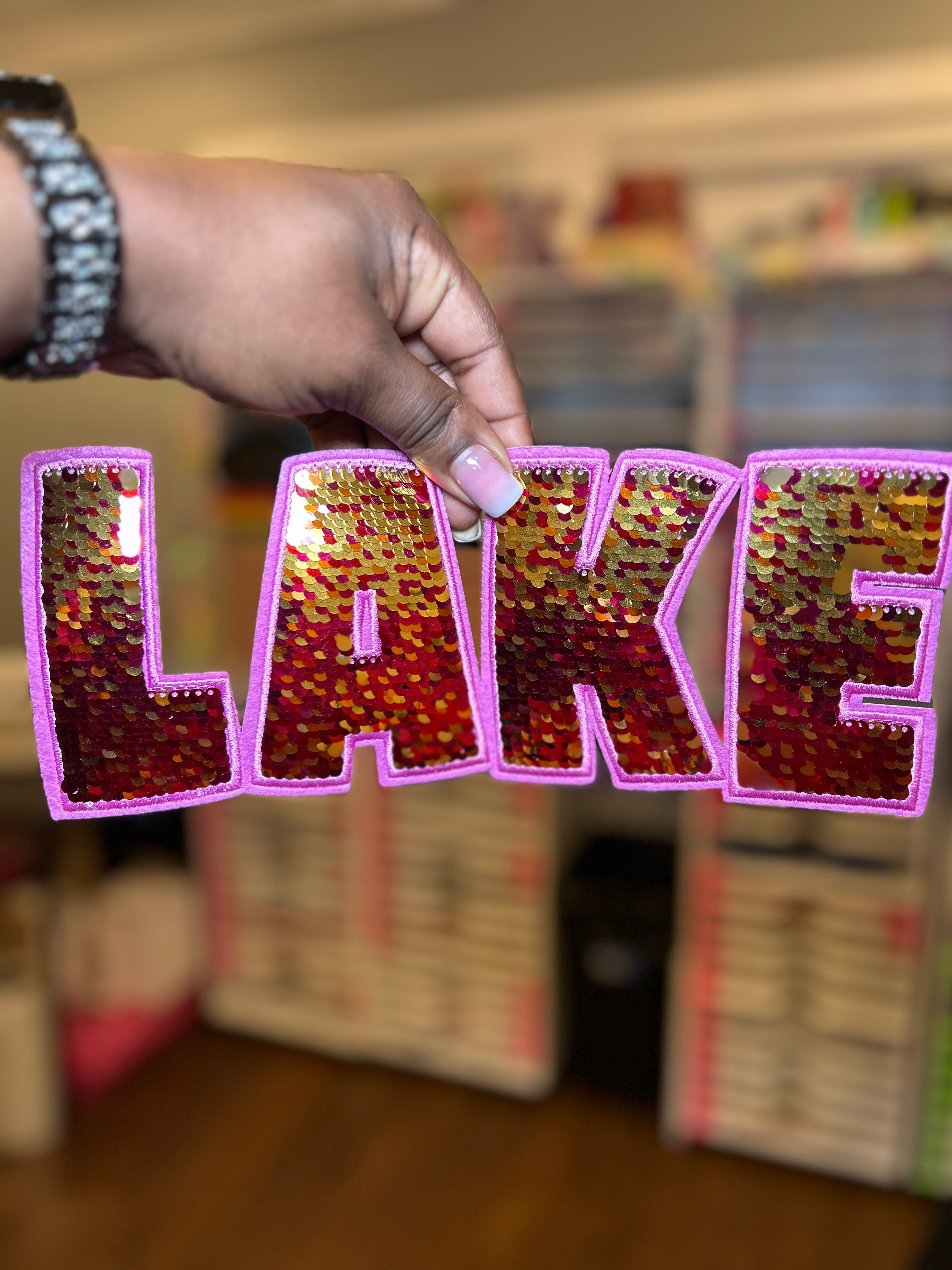 Lake Sequin Patches
