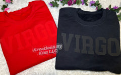 Zodiac Puff Print Crewneck/Hoodie