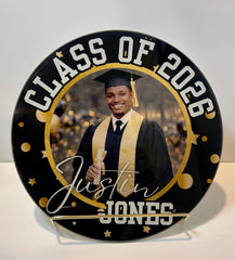 Graduate Circle Cutting Board Canva Template